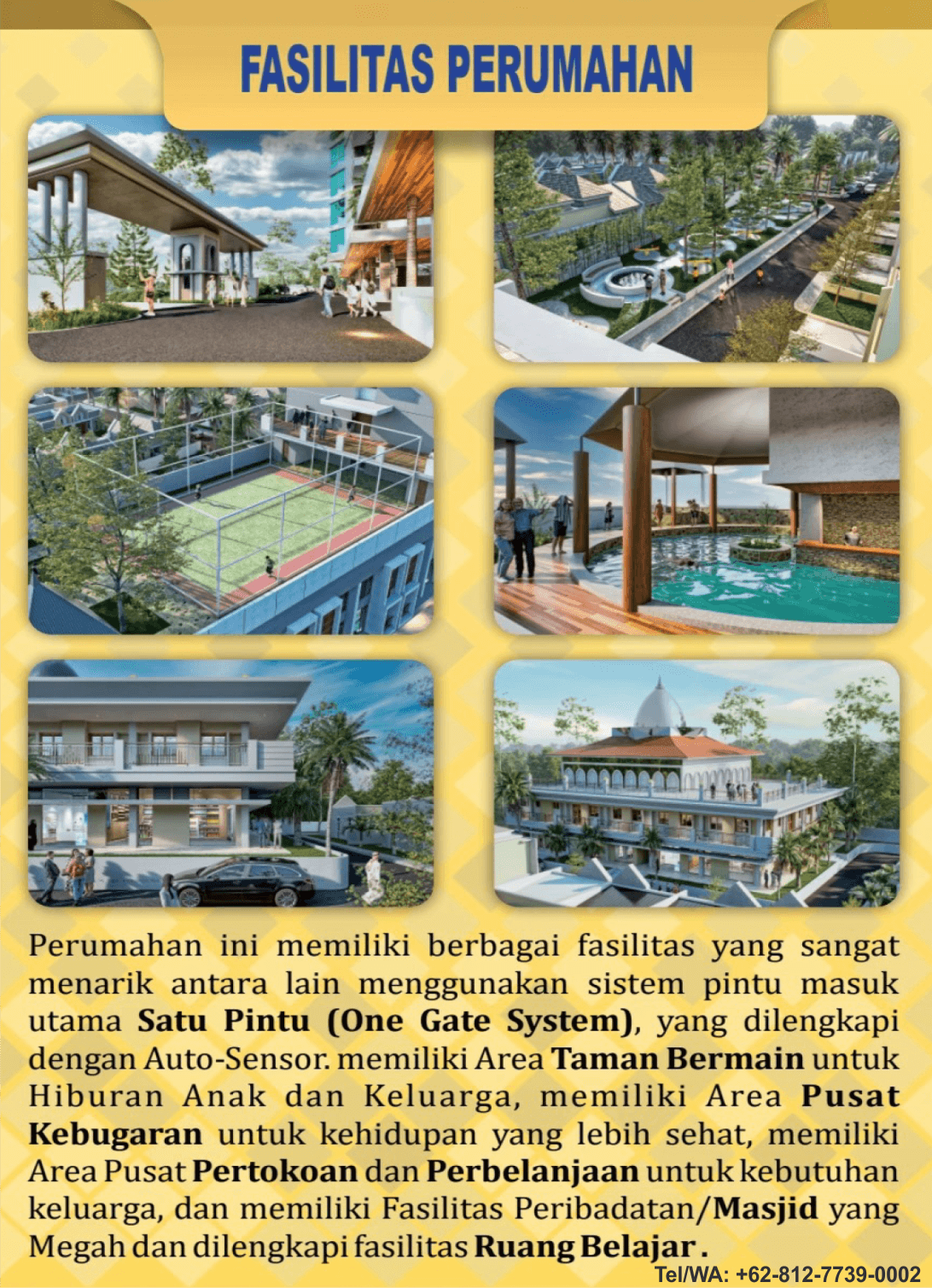 Gambar Fasilitas Perumahan Murah Cluster Sofiya Residence Sofiya Group Kabil Punggur Batam Tel/WA: 0812-7739-0002